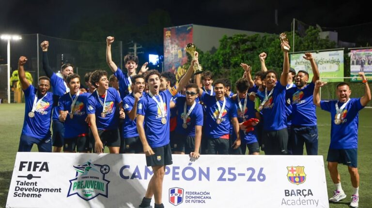 Barça Academy RD es el CAMPEÓN del Torneo Nacional de Clubes Prejuvenil Masculino 2025-2026