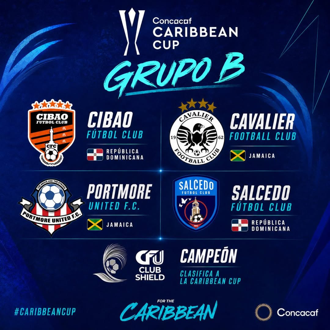 Cibao FC y Salcedo FC integran el Grupo B en la Copa del Caribe Concacaf