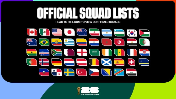 Se confirma la composición de las selecciones que disputarán la Copa Mundial de la FIFA 2026™
