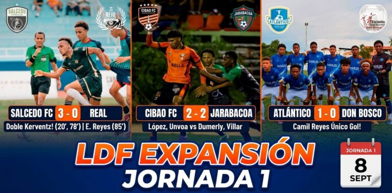La LDF Expansión arranca con emociones, goleadas y empates en la Jornada 1