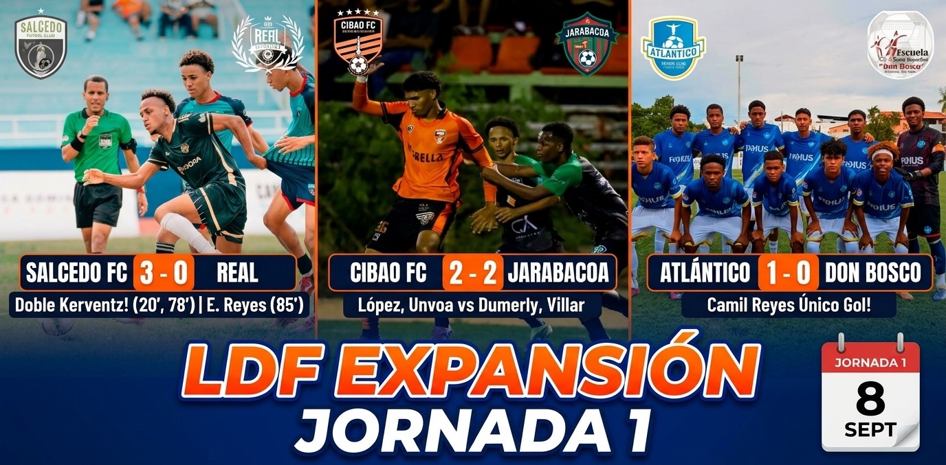 La LDF Expansión arranca con emociones, goleadas y empates en la Jornada 1